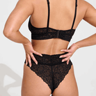 Lace Laboratory Spets Bralette Svart - Härliga Under