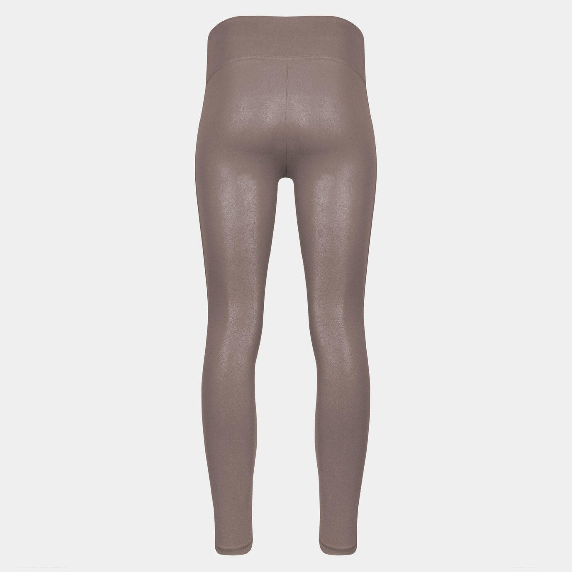 Magic Leather Look Leggings Espresso - Härliga Under