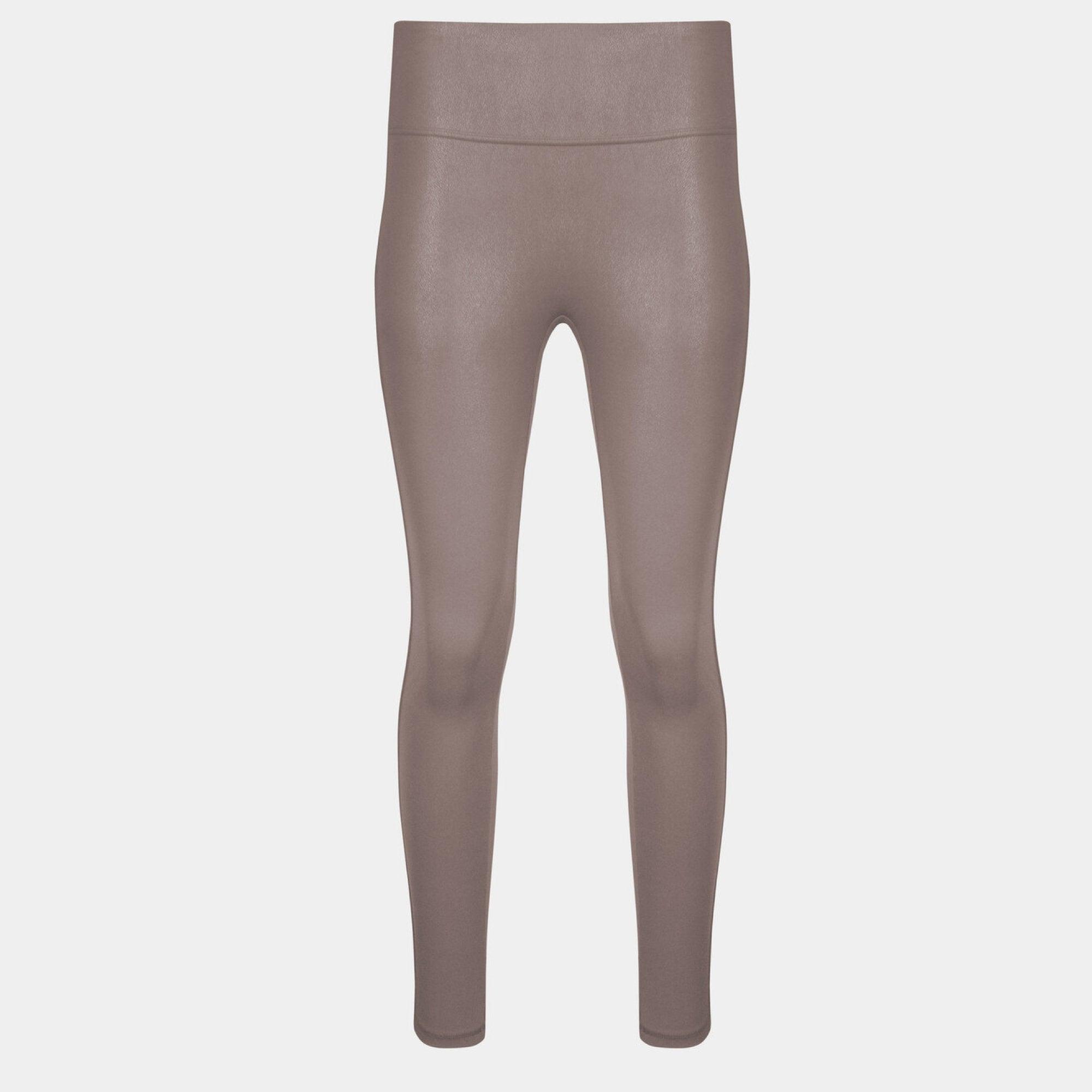 Magic Leather Look Leggings Espresso - Härliga Under