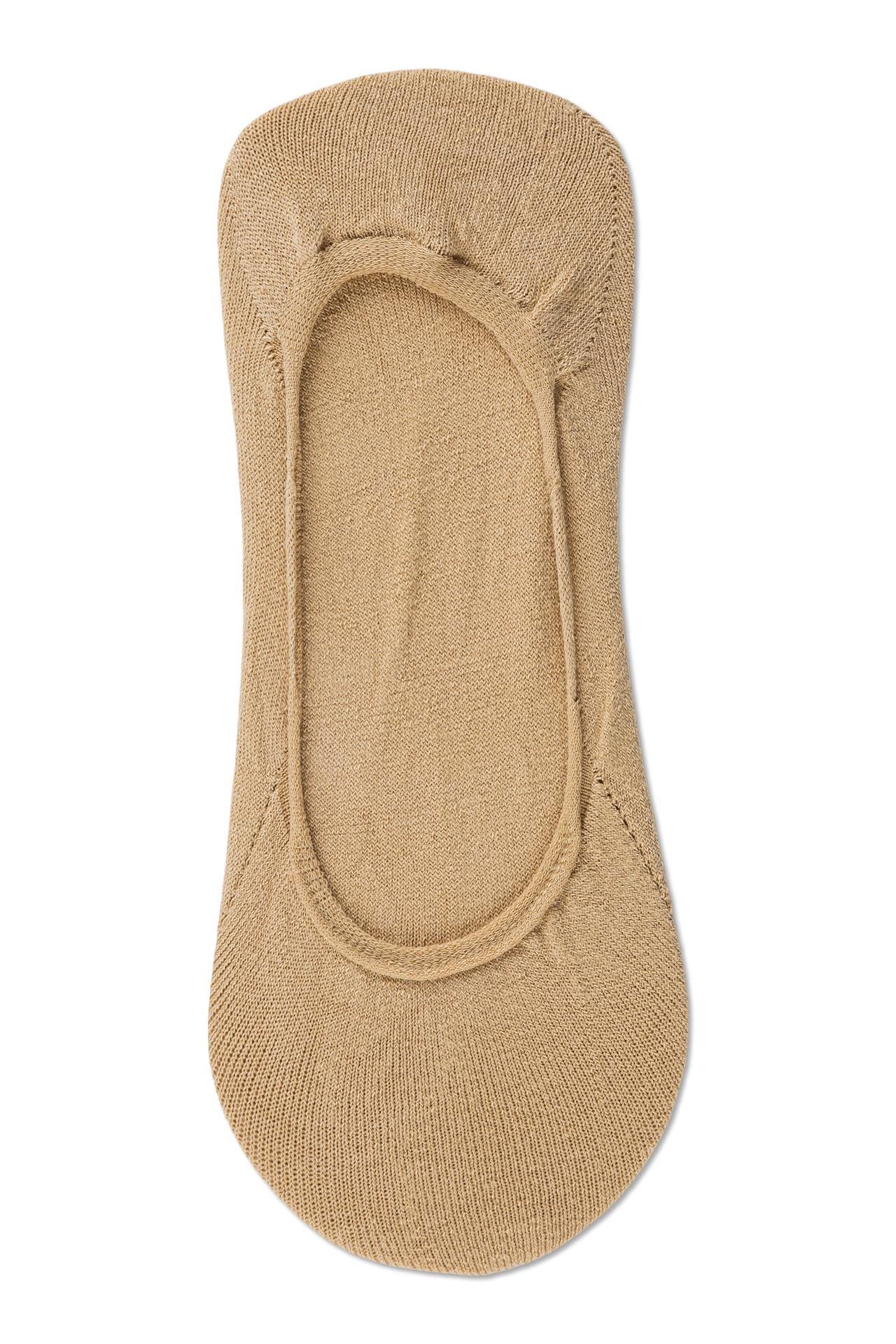 Note Steps Cotton Non-slip Beige One Size - Härliga Under