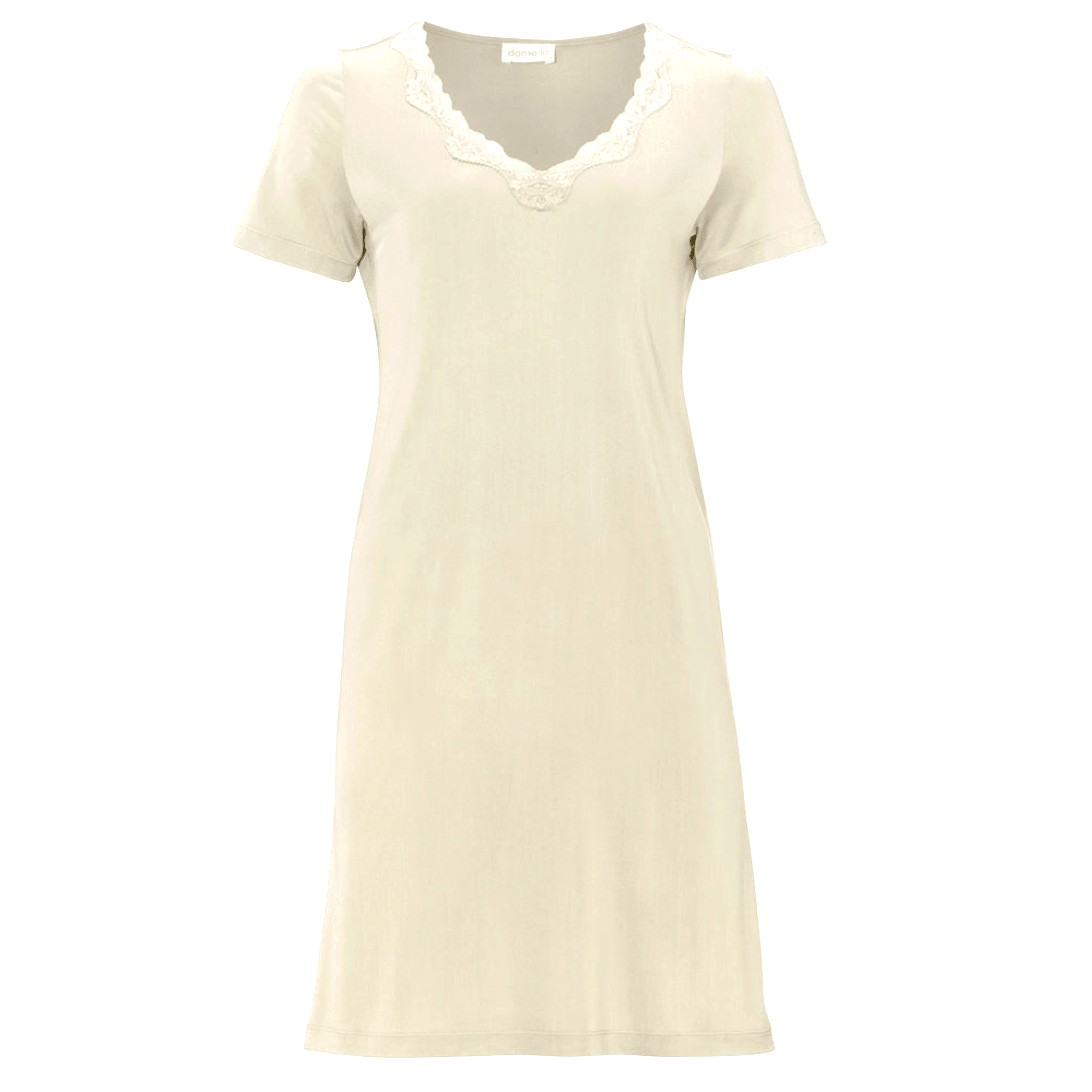 Damella Nattlinne Knitted Silk Ivory - Härliga Under