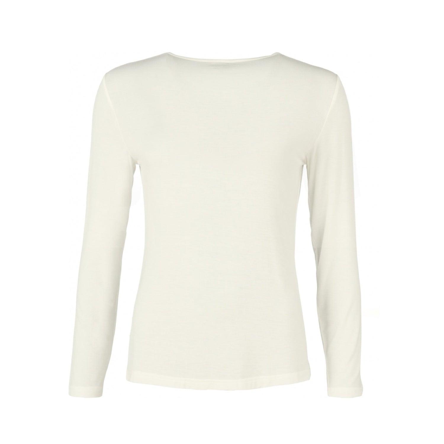 Lady Avenue T-shirt Lång Ärm Bamboo Off-white - Härliga Under