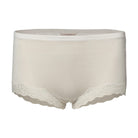 Lady Avenue Shortstrosa Silk Jersey Lace Off-white - Härliga Under