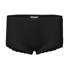 Lady Avenue Silk Jersey Shortstrosor Lace Black - Härliga Under