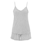 Damella Bamboo Pyjamas Linne & Shorts Grå - Härliga Under