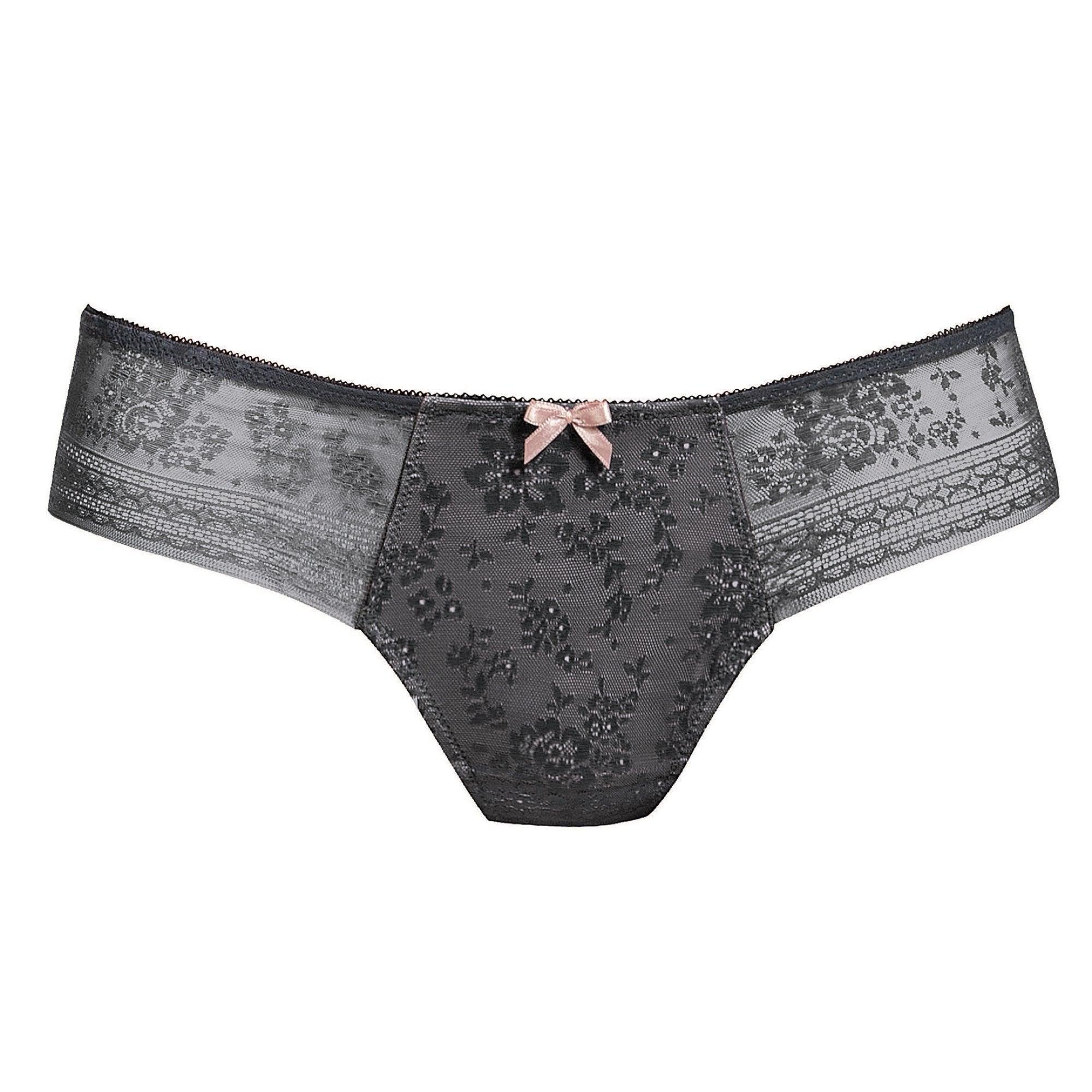 Rosa Faia Stringtrosa Fleur Lace Anthracite - Härliga Under