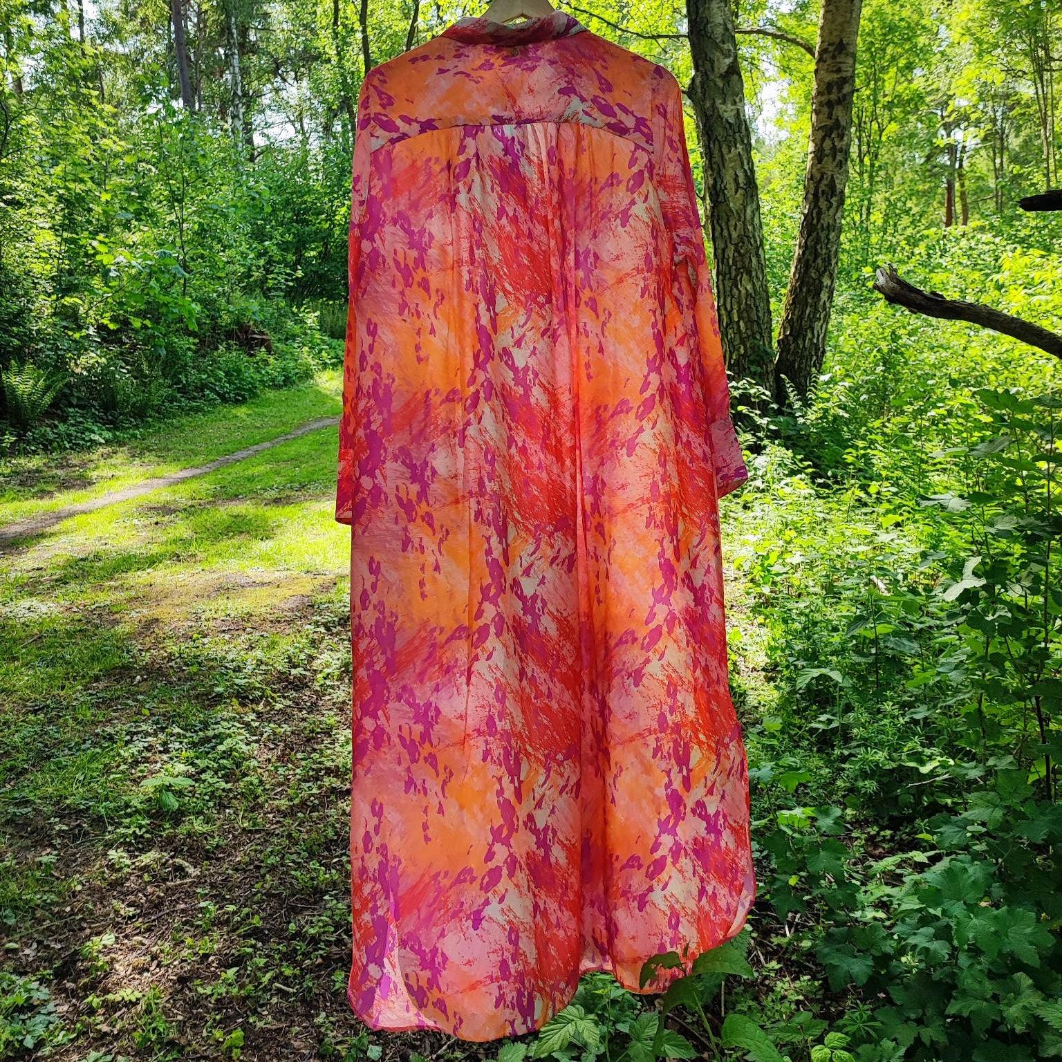 Kaanda Beach Shirt Dress Sunset Skin - Härliga Under