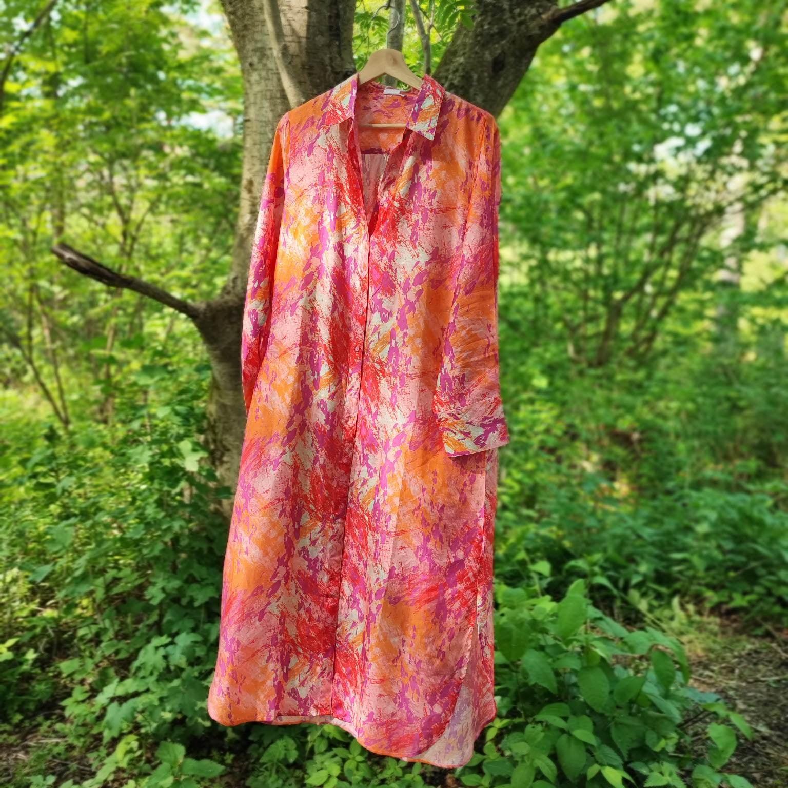 Kaanda Beach Shirt Dress Sunset Skin - Härliga Under