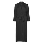 Lady Avenue Pure Silk Long Robe Black - Härliga Under