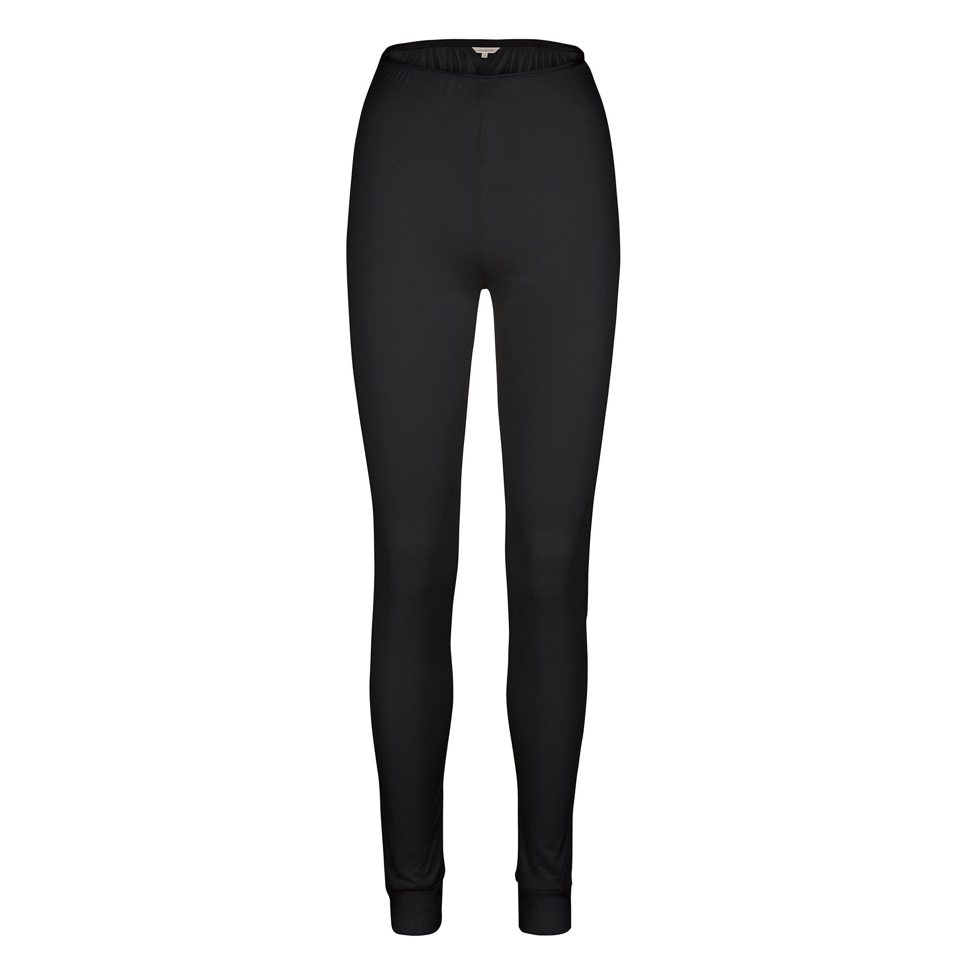 Lady Avenue Tights Silk Jersey Black - Härliga Under