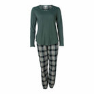 Lady Avenue Flannel Pyjamas Bomull Grön - Härliga Under