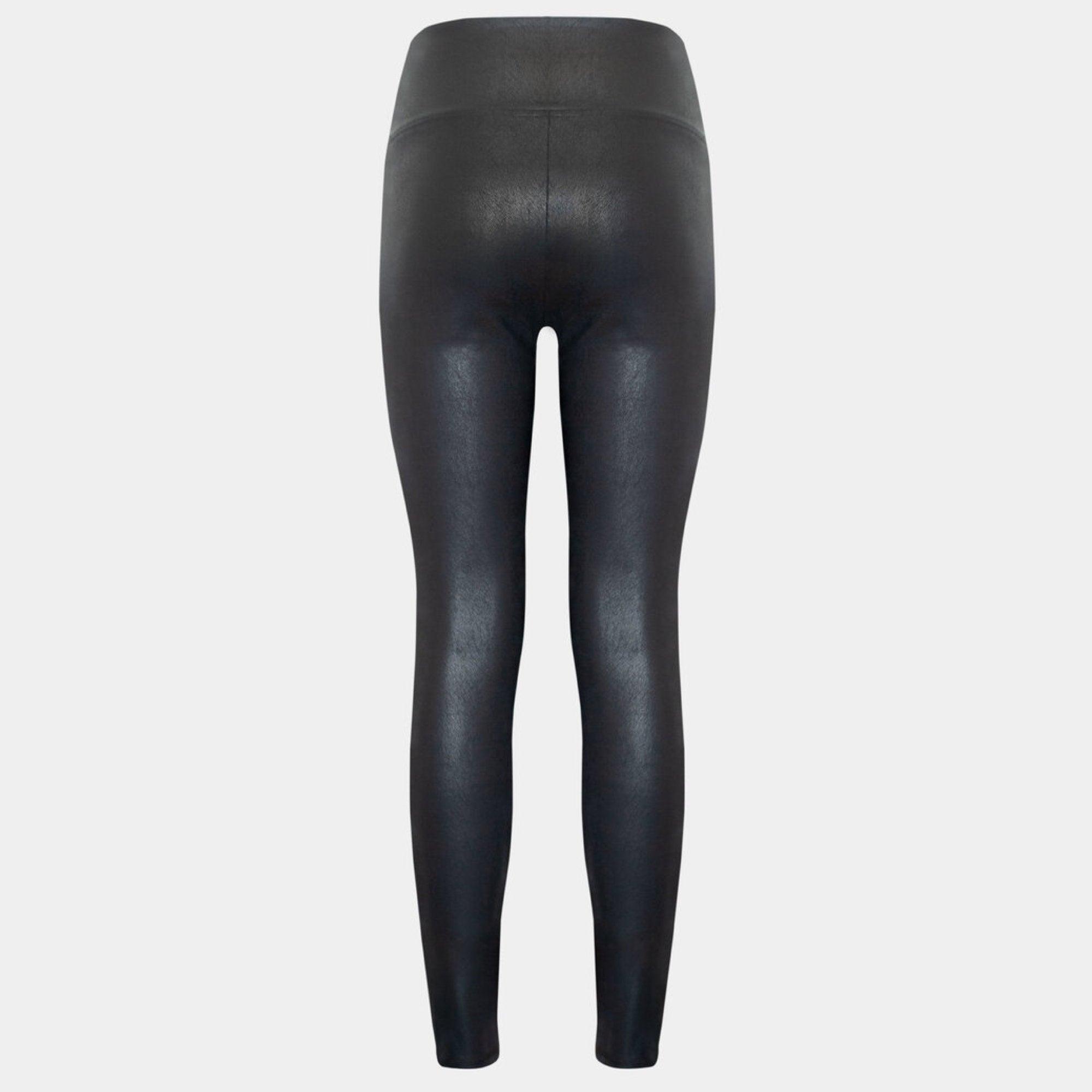 Magic Leather Look Leggings Black - Härliga Under