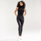 Magic Leather Look Leggings Black - Härliga Under