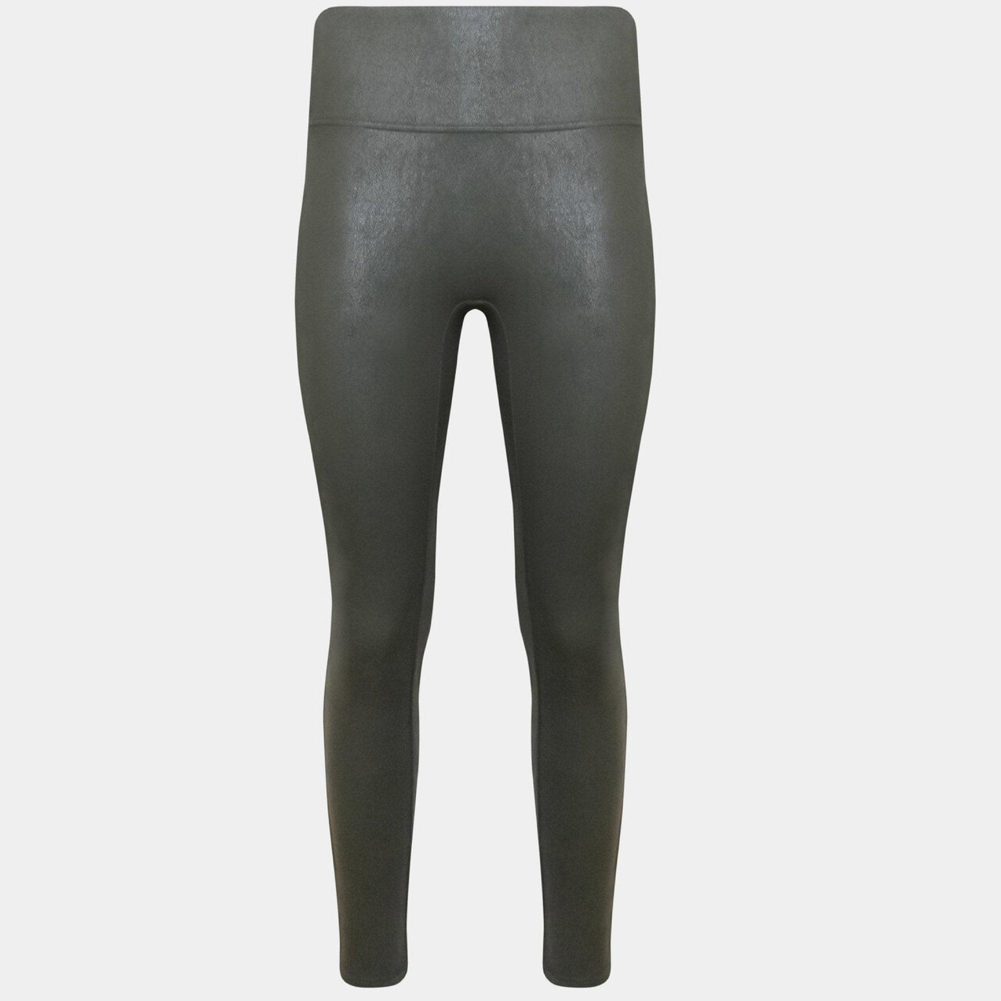 Magic Leather Look Leggings Matcha - Härliga Under