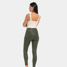 Magic Leather Look Leggings Matcha - Härliga Under