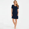 Damella Nattlinne Kort Ärm Bamboo Navy