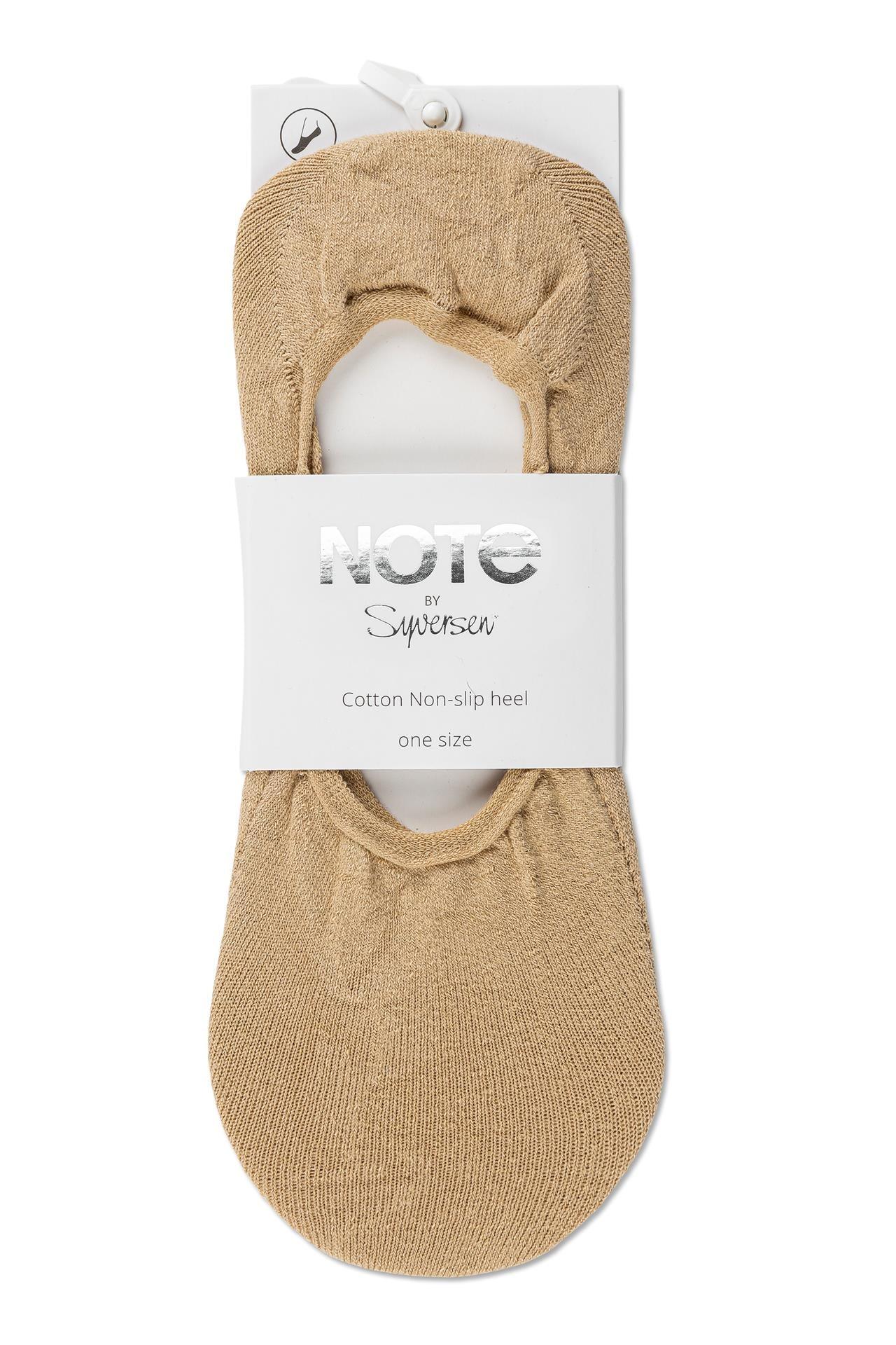 Note Steps Cotton Non-slip Beige One Size - Härliga Under