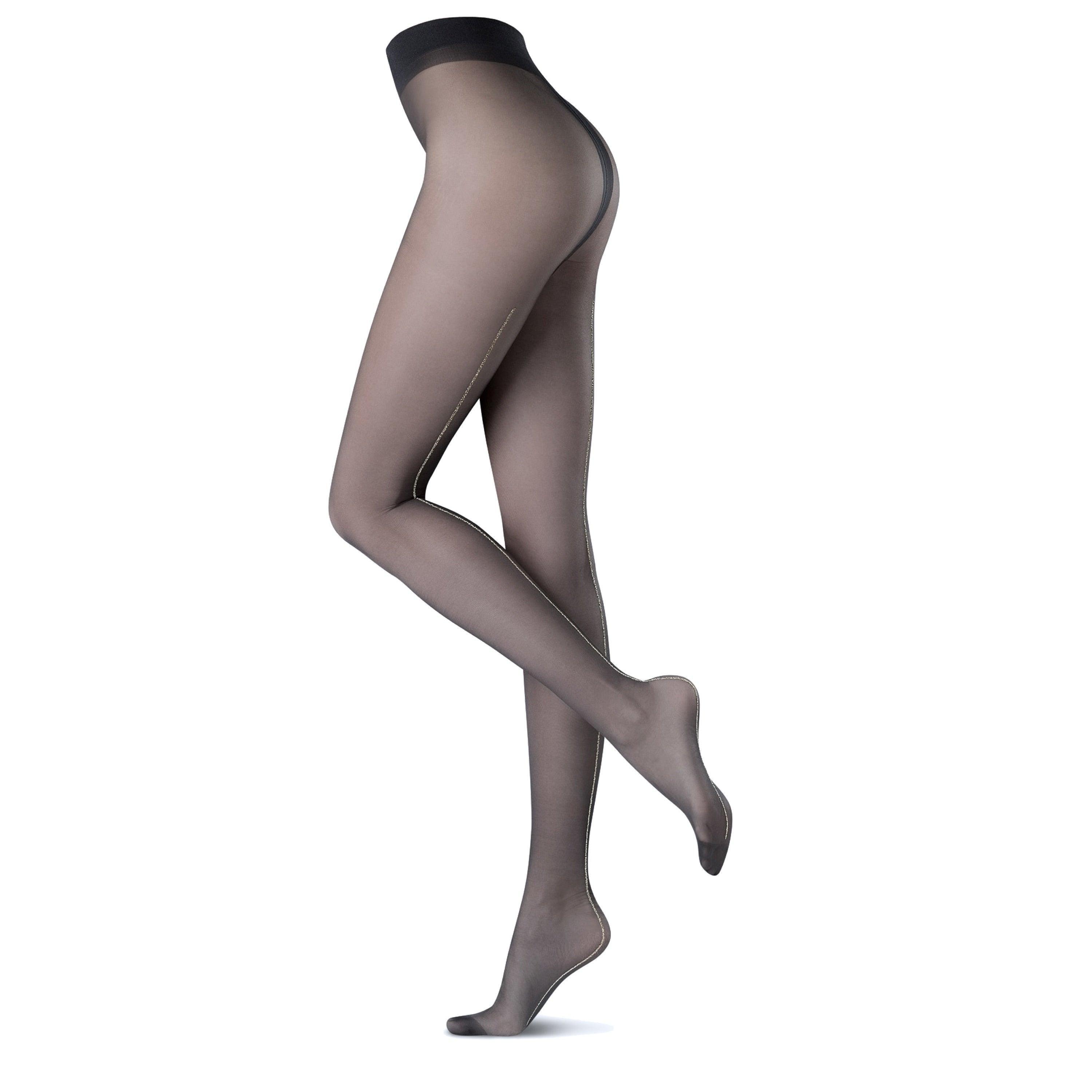 Oroblu Tights Riga Lux 20 Black Silver - Härliga Under