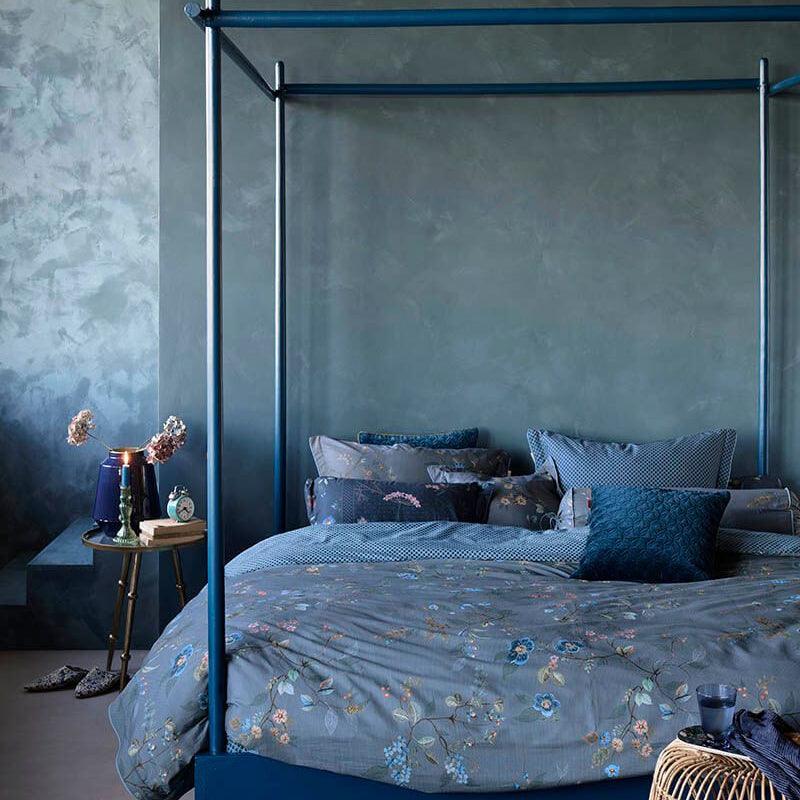 PIP Studio Percale Bäddset Enkel Kawai Flower Blue - Härliga Under