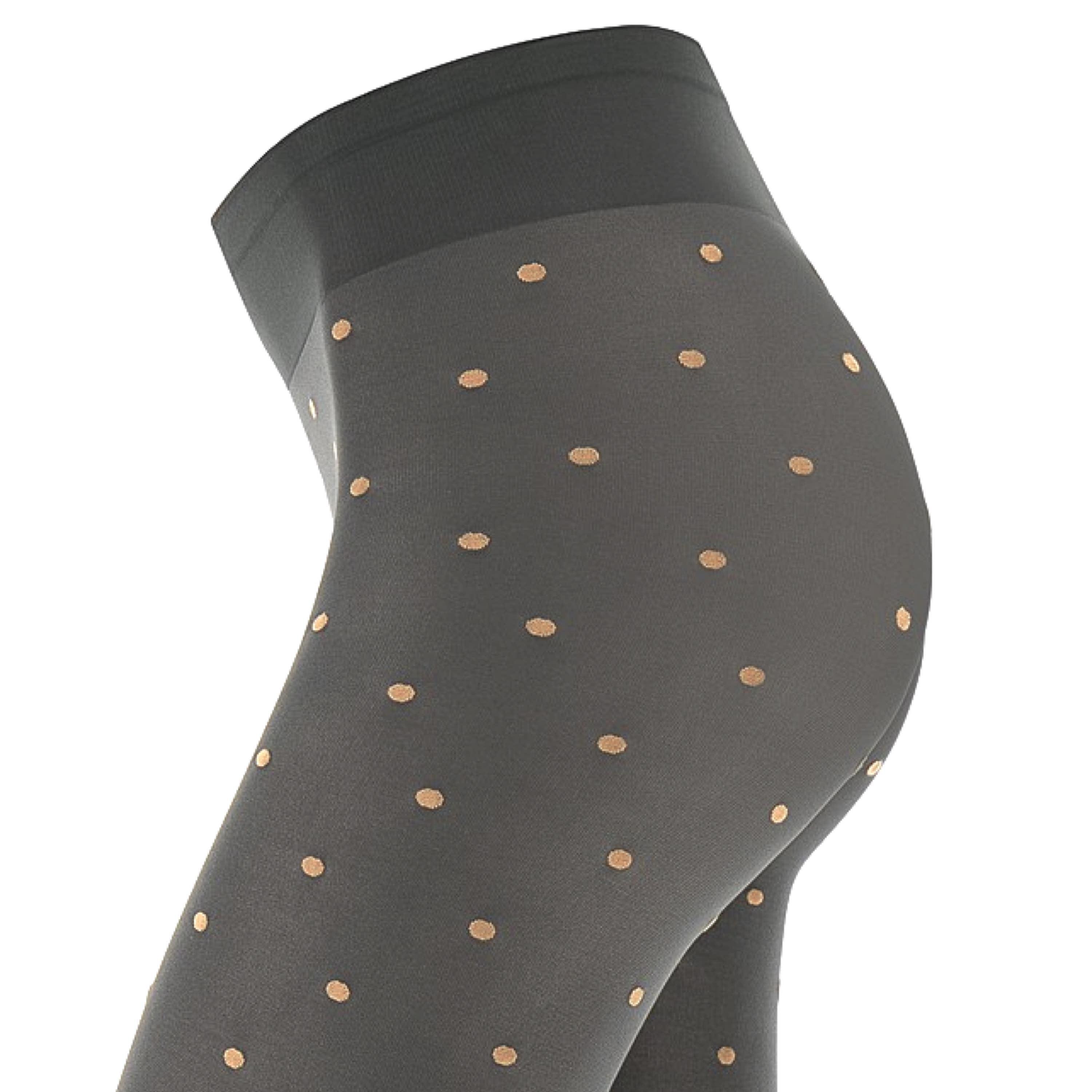 Oroblu Strumpbyxor 50 Polka Dot Grey Camel - Härliga Under