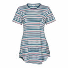 Lady Avenue Bamboo Big Shirt Petrol Stripes - Härliga Under