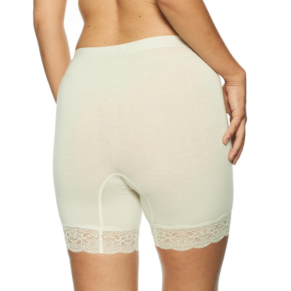 Lady Avenue Shortstrosor Bamboo Lace Off White - Härliga Under