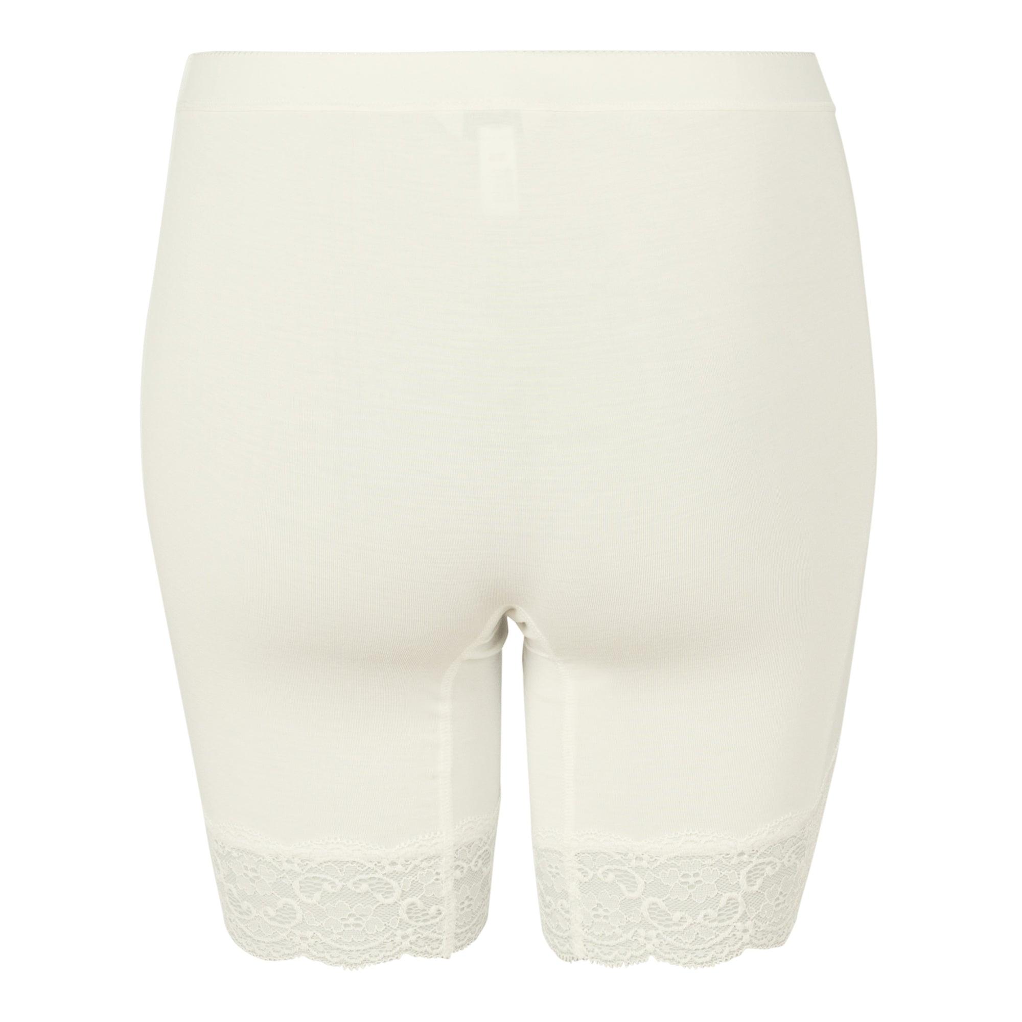 Lady Avenue Shortstrosor Bamboo Lace Off White - Härliga Under