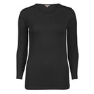 Lady Avenue T-shirt Långärmad Silk jersey Black - Härliga Under