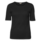 Lady Avenue T-shirt Silk jersey Black - Härliga Under