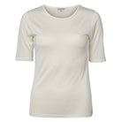 Lady Avenue T-shirt Silk jersey Off-white - Härliga Under