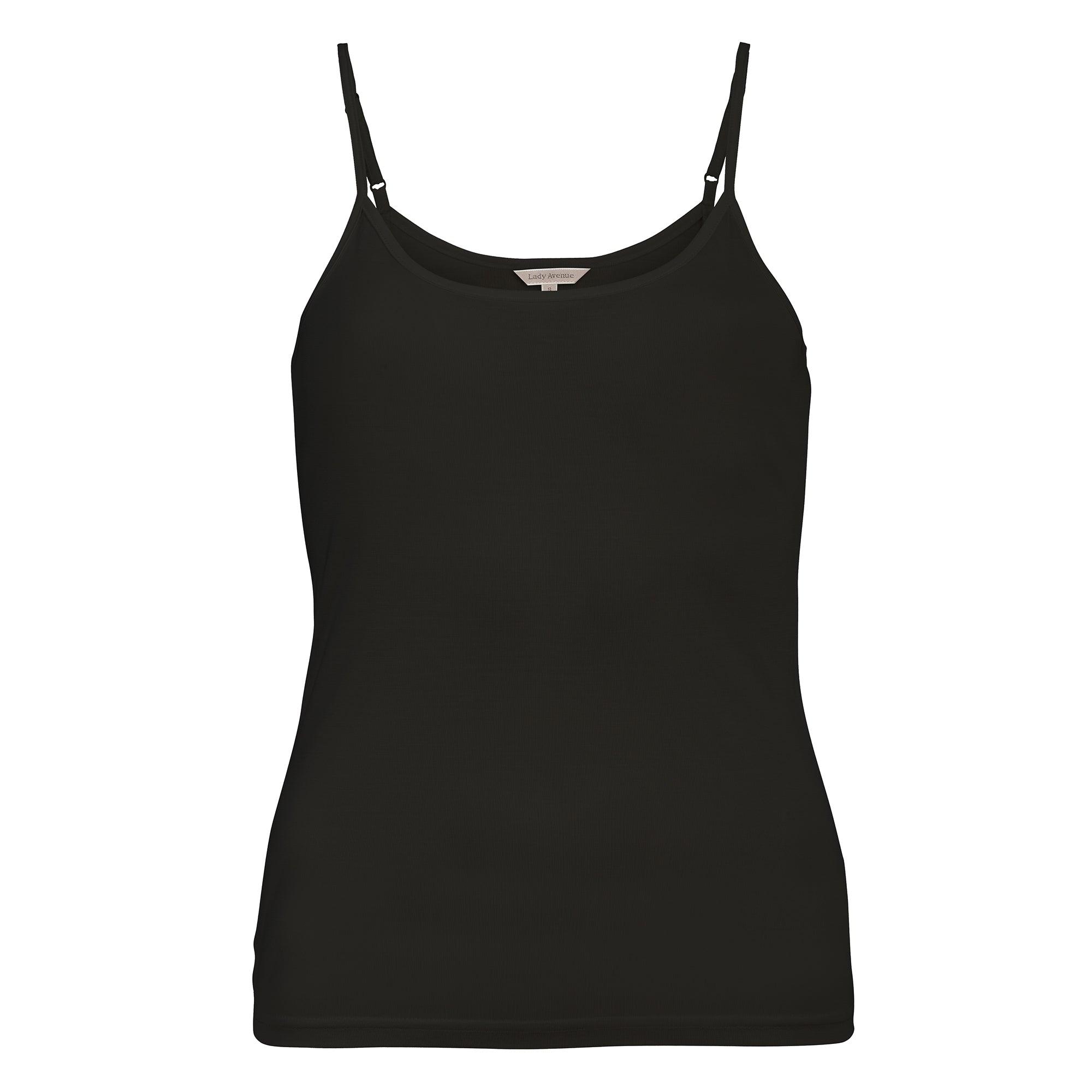 Lady Avenue Spagettilinne Black Silk Jersey - Härliga Under