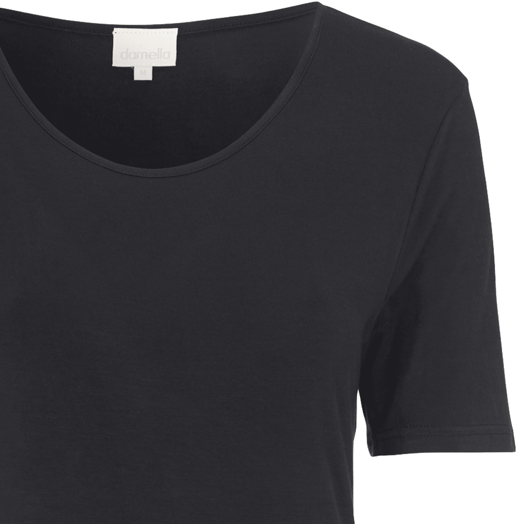 Damella Bambu T-shirt Svart - Härliga Under