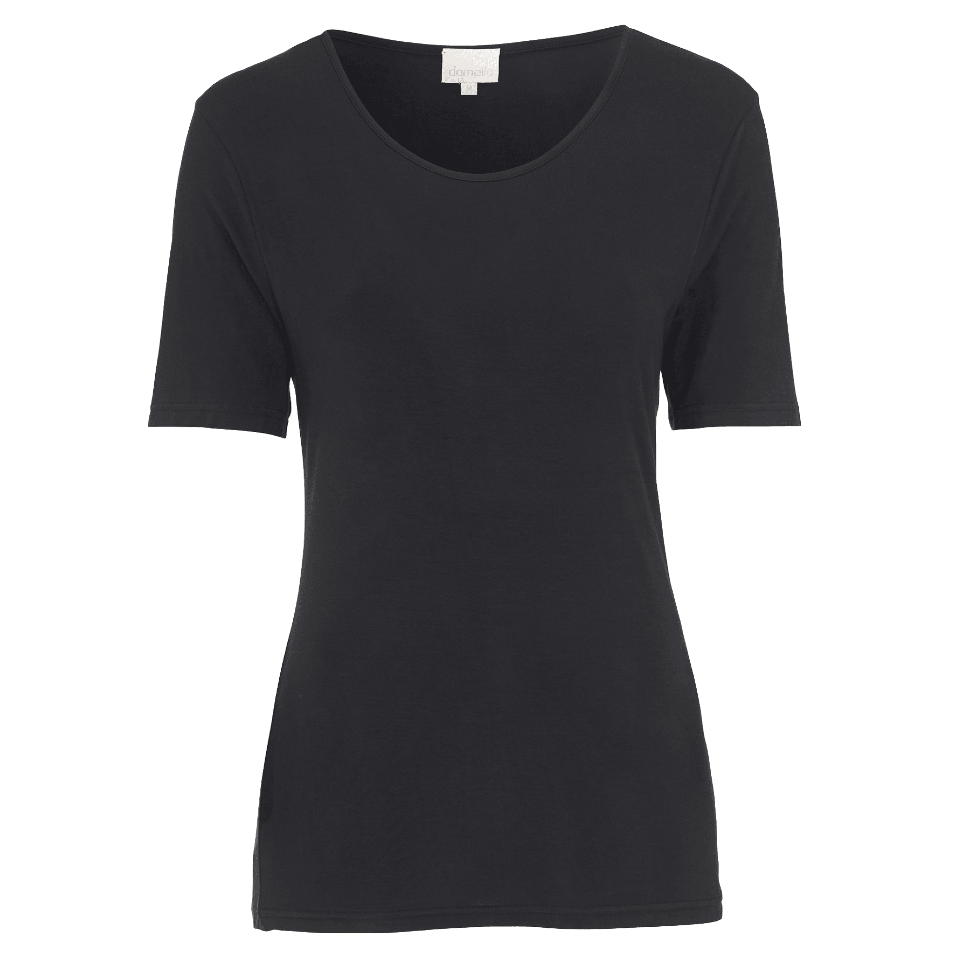 Damella Bambu T-shirt Svart - Härliga Under