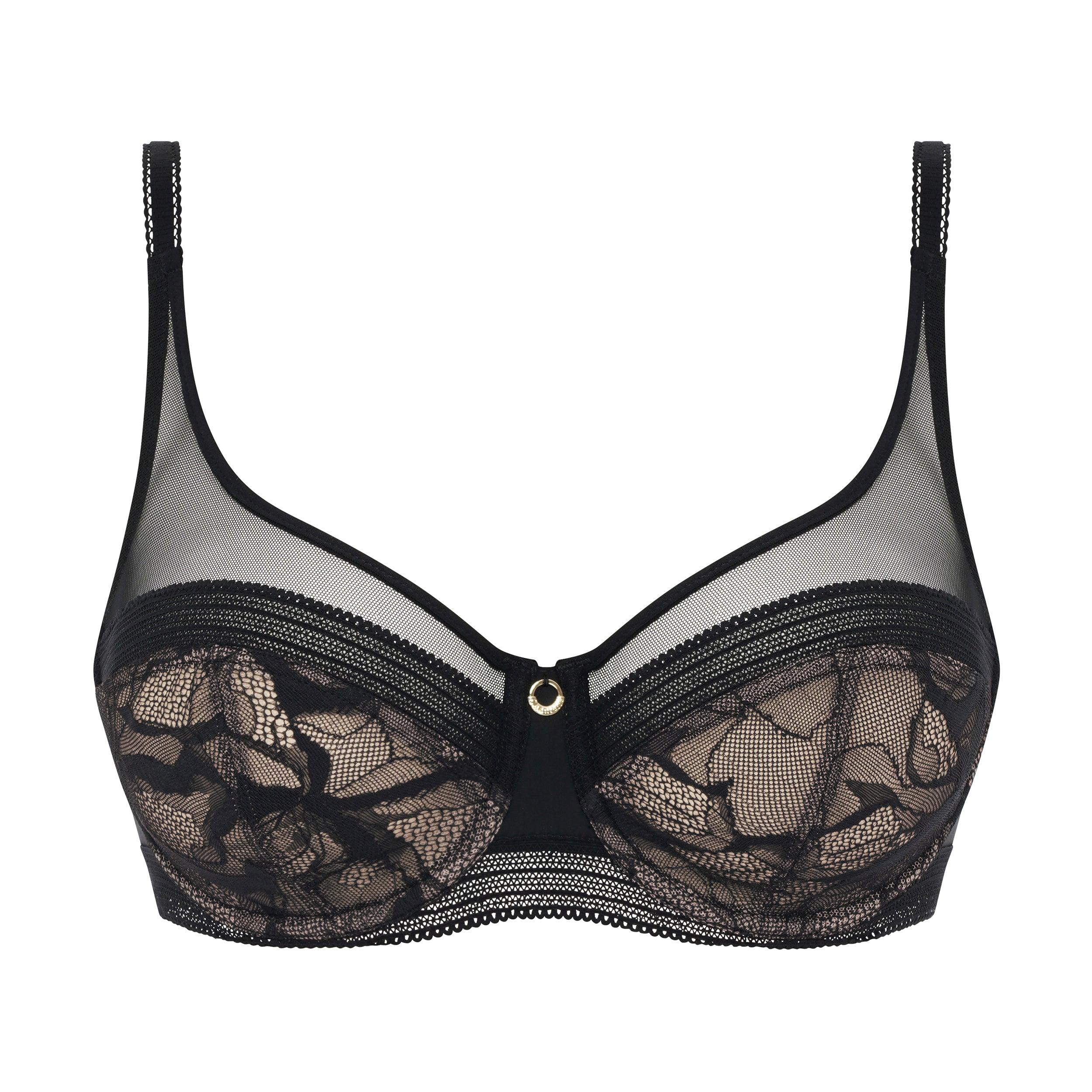 Chantelle Tyll BH True Lace Svart - Härliga Under