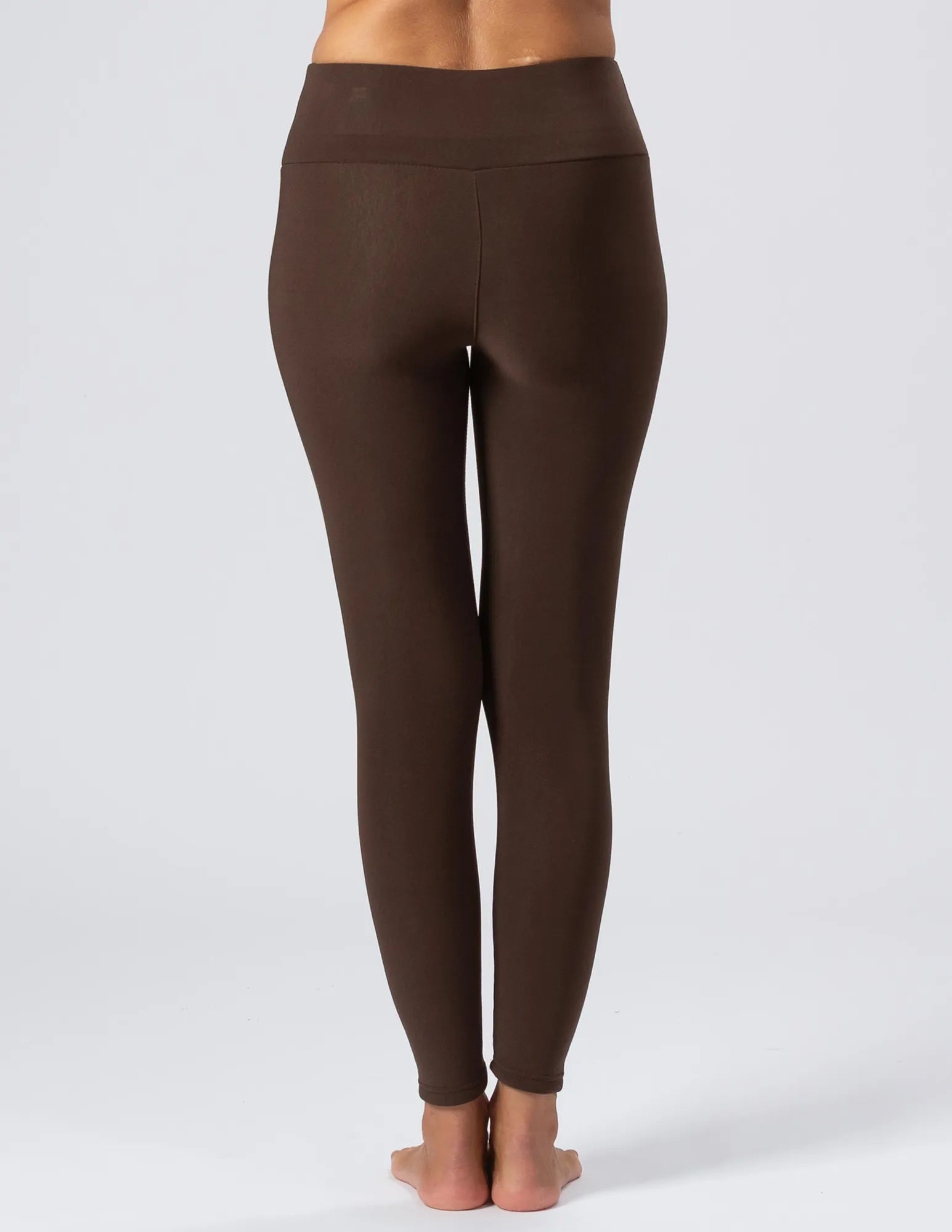 Trofé Fleecefodrade Leggings Brun – produktbild
