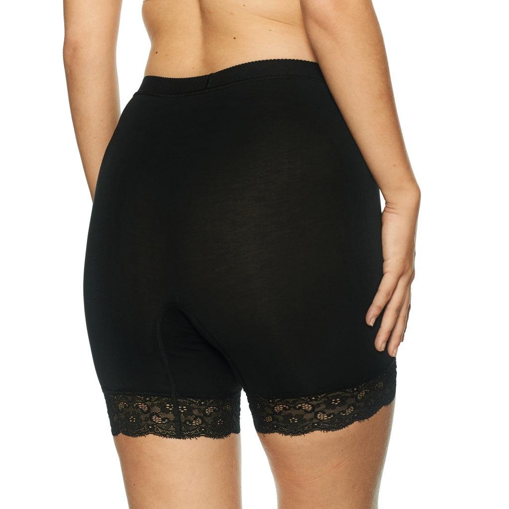 Lady Avenue Shortstrosor Med Spetskant Black Bambu - Härliga Under