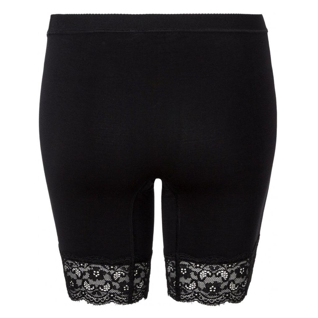 Lady Avenue Shortstrosor Med Spetskant Black Bambu - Härliga Under