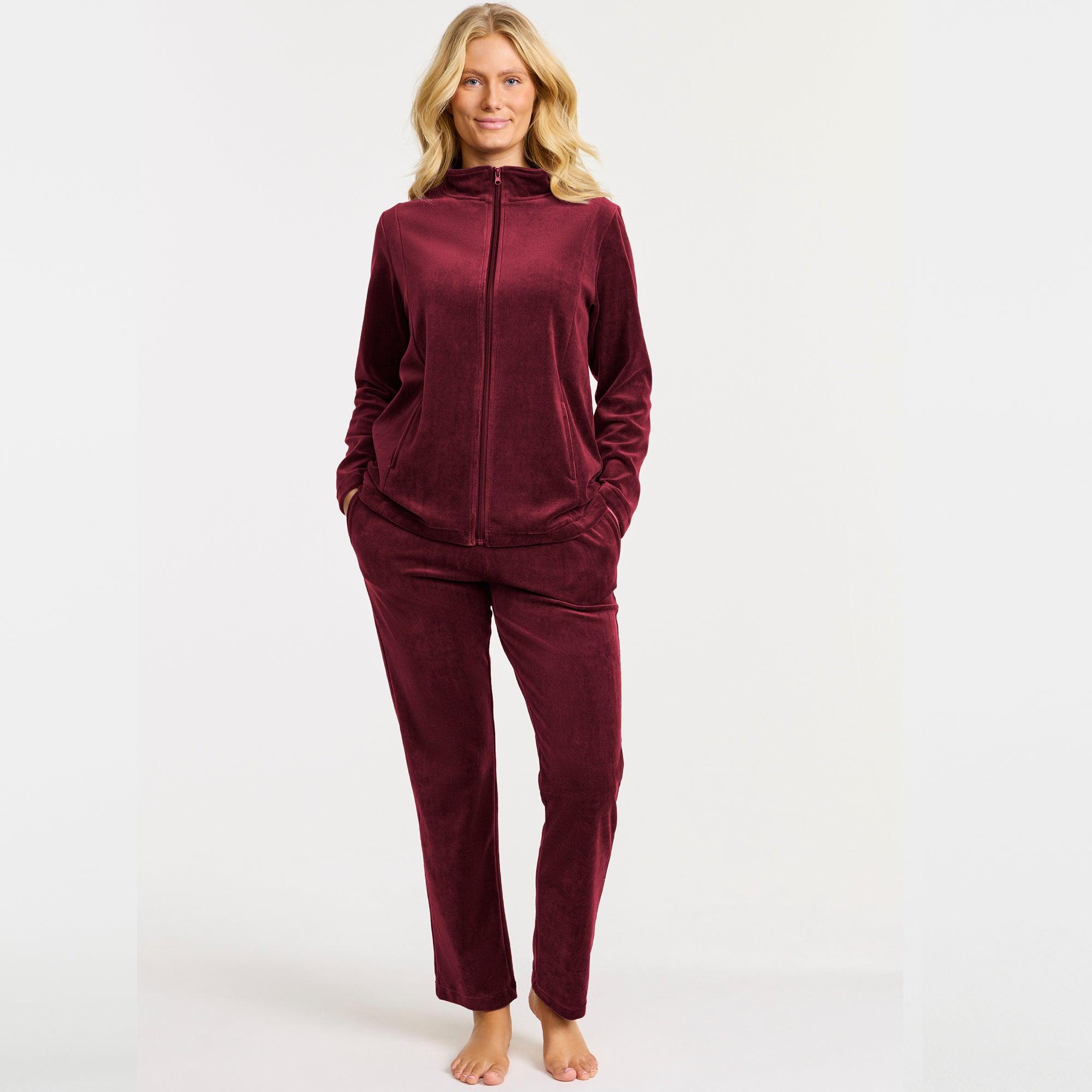 Damella Mysdress Velour Vinröd - Härliga Under