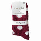 Damella Fluffy Socka Anti-slip Dot Cherry - Härliga Under